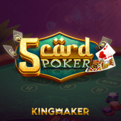 5 Card Poker queen casino game icon